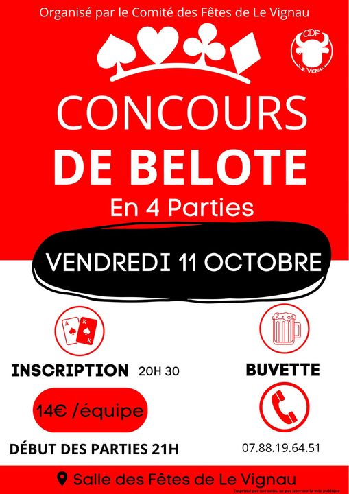 Concours de belote