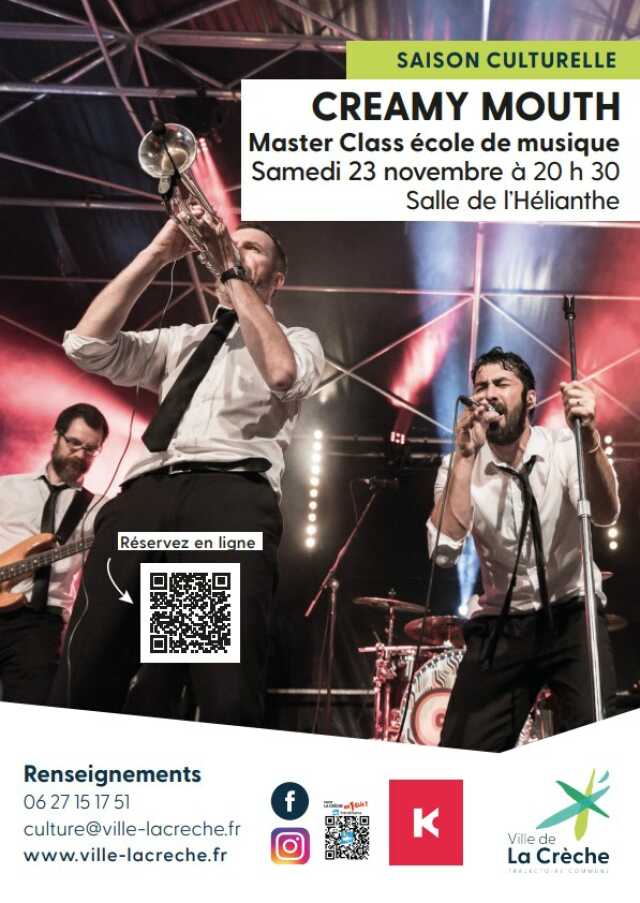 Concert Creamy Mouth et Master Class