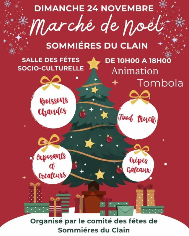 Marché de Noël de Sommières du Clain