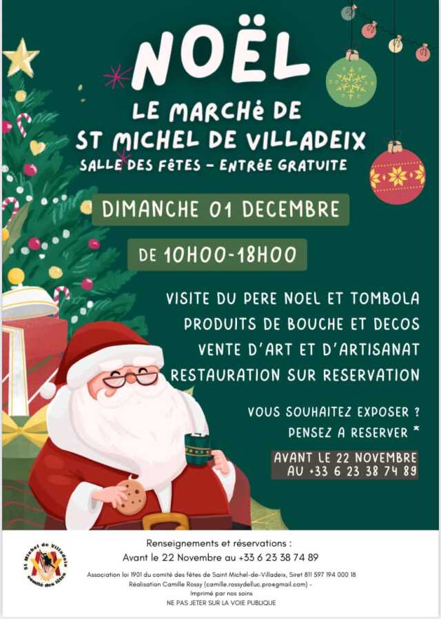 Marché de Noël - 01.12.2024 - St Michel de Villadeix