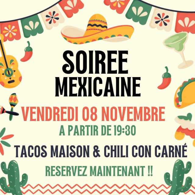 Soirée Mexicaine à la Terrasse