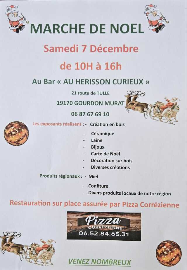 Marché de Noël au Hérisson Curieux