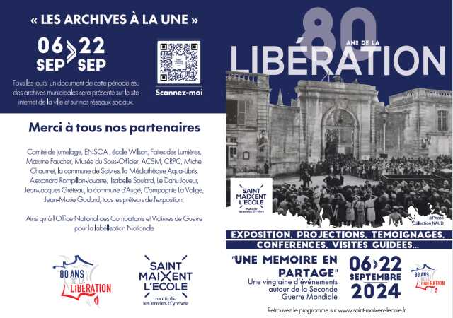 Les 80 ans de la Libération - Une mémoire en partage