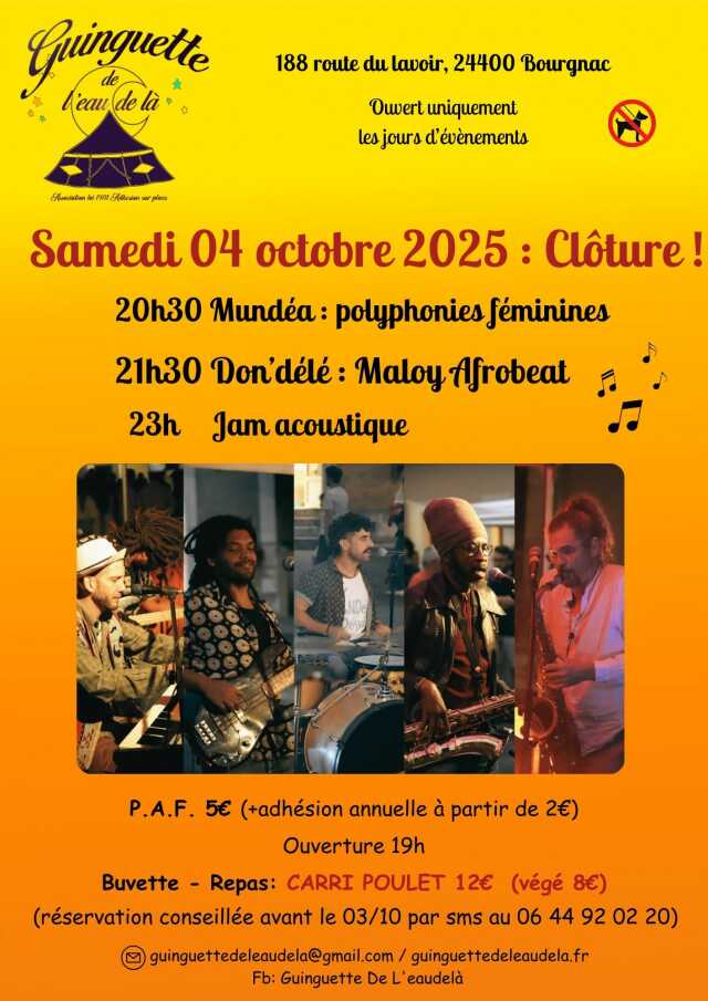 Soirée de clôture: Concerts