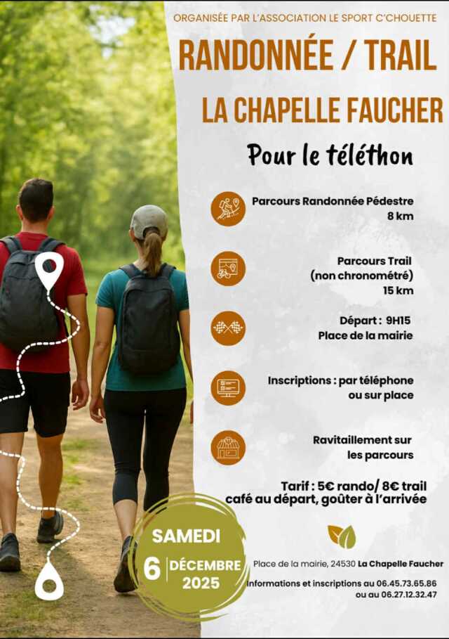 Randonnée / Trail pour le TELETHON