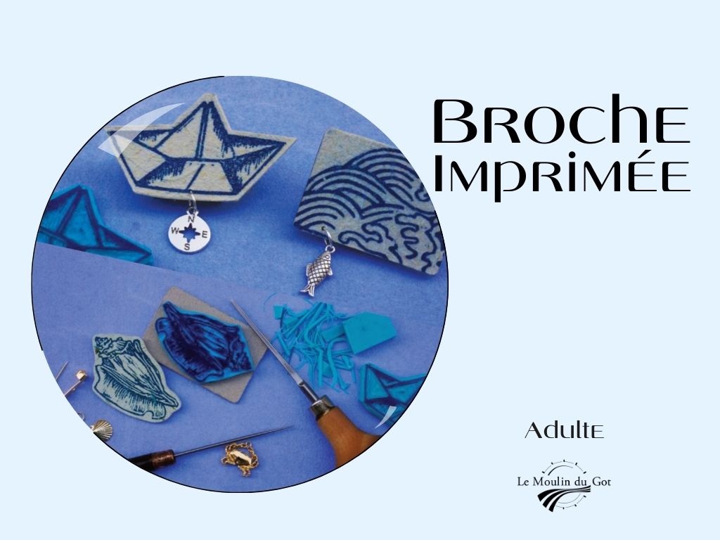 Création d’une broche imprimée au Moulin du Got
