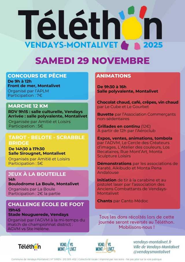 Téléthon Vendays-Montalivet 2025