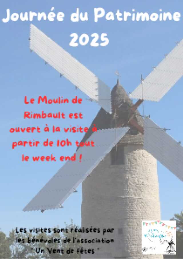 Visite du Moulin de Rimbault à Beauvoir sur Niort - Journées Européennes du Patrimoine 2025