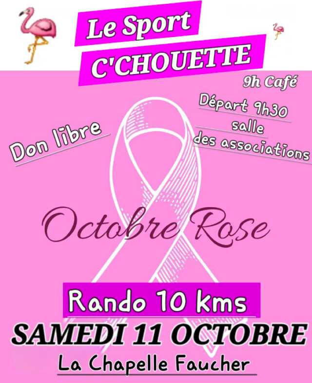 Octobre rose : Rando 10 kms