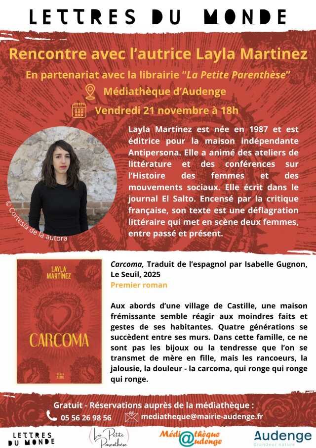 Lettres du monde : rencontre avec l'autrice Layla Martinez