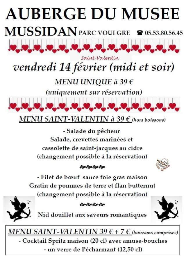 Repas St Valentin- Auberge du Musée