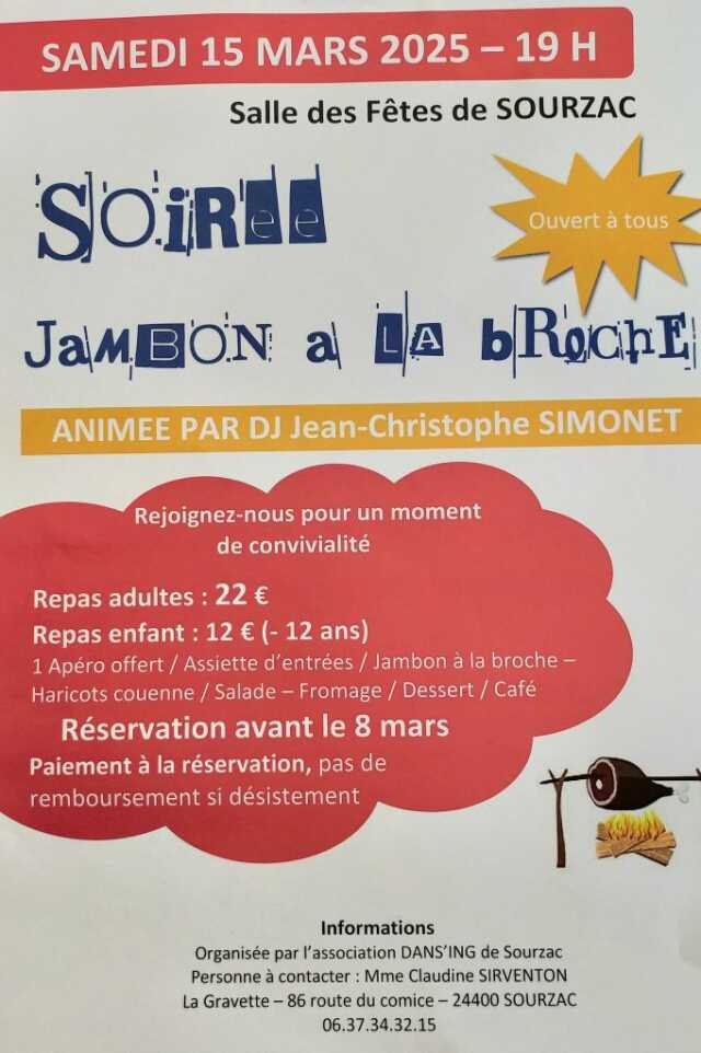 Soirée jambon à la broche