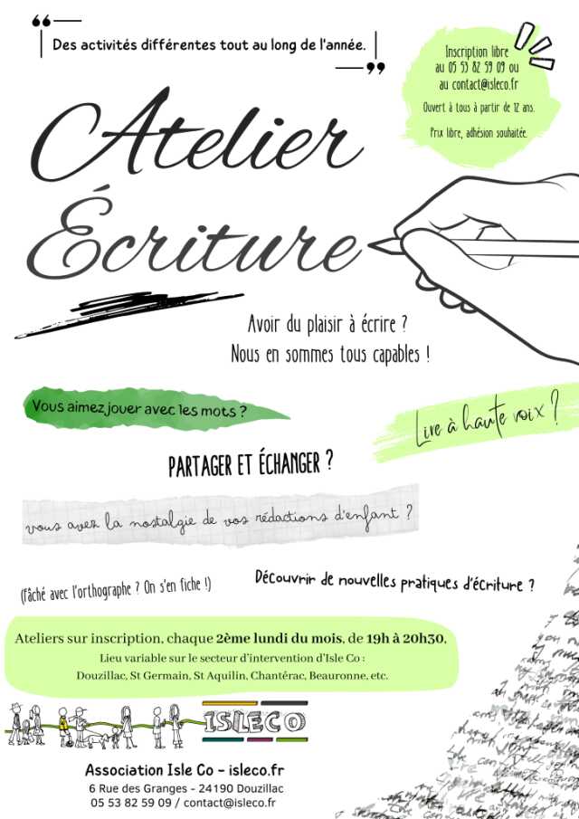 Atelier d’écriture