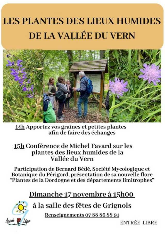 Conférence : Plantes locales et Flore