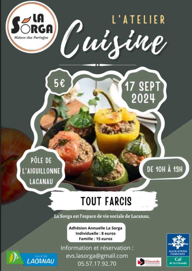 Atelier cuisine avec la Sorga - Tout Farcis (5€, sur réservation)