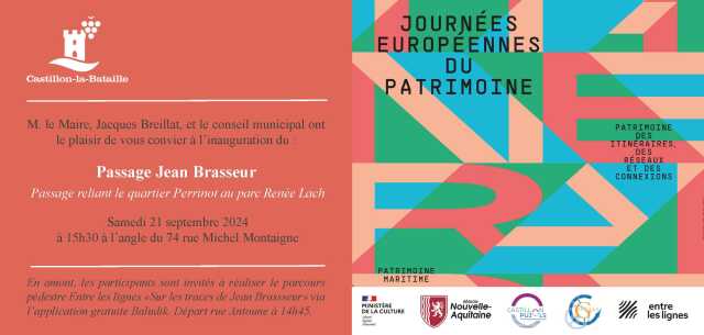 Journées Européennes du Patrimoine : Inauguration du Passage Jean Brasseur & Visite guidée interactive