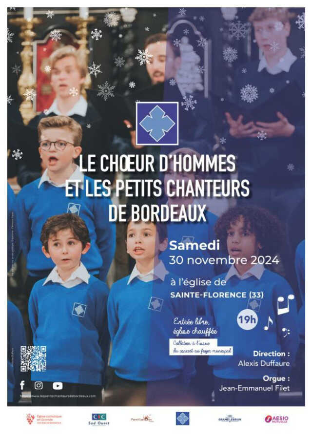 Concert Le Choeur d'hommes et les Petits Chanteurs de Bordeaux