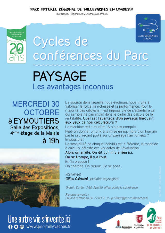 Cycles de conférences du Parc | Paysage par Gilles Clément