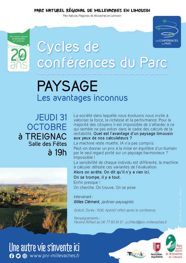 Cycles de conférences du Parc | Paysage par Gilles Clément