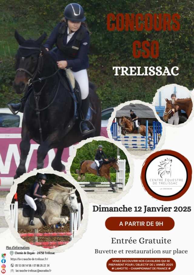 Concours de Saut d’Obstacles : rendez-vous au Centre Équestre de Trélissac