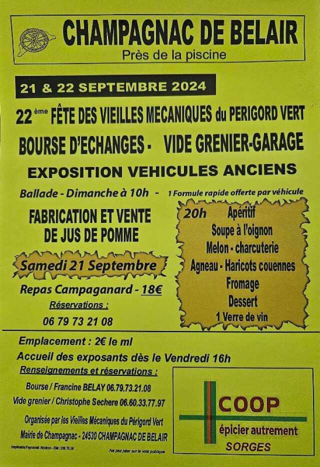 22ème  Fête des vieilles mécaniques du Périgord Vert