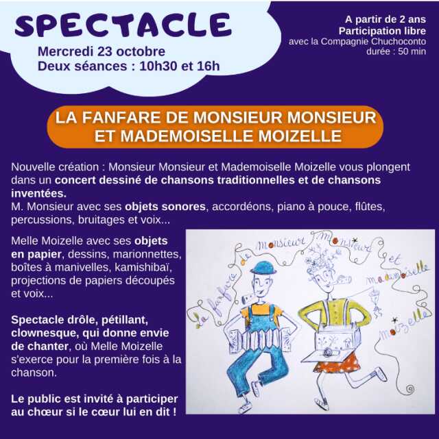 La fanfare de Monsieur Monsieur et Mademoiselle Moizelle