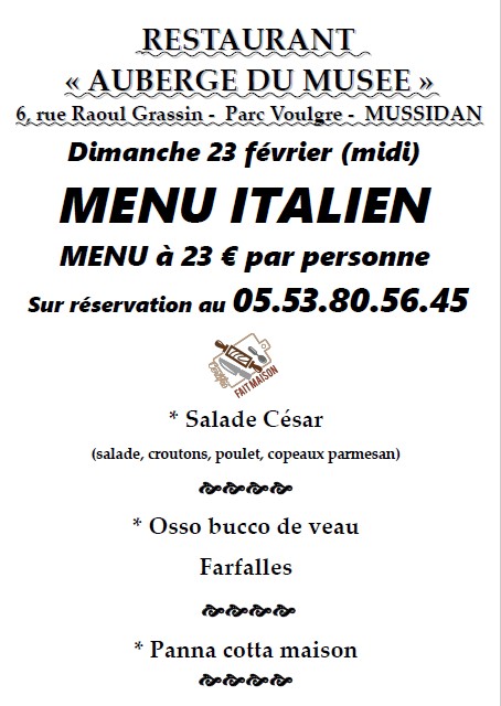 Repas italien