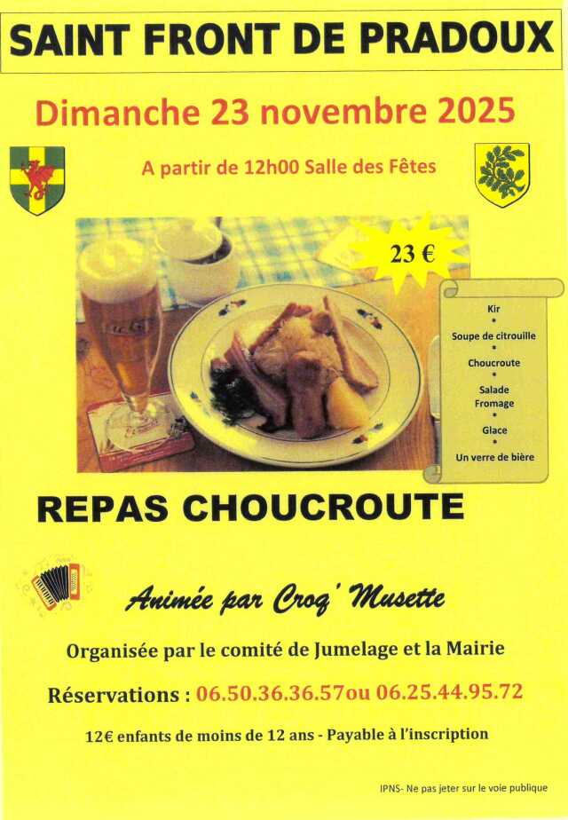Repas choucroute