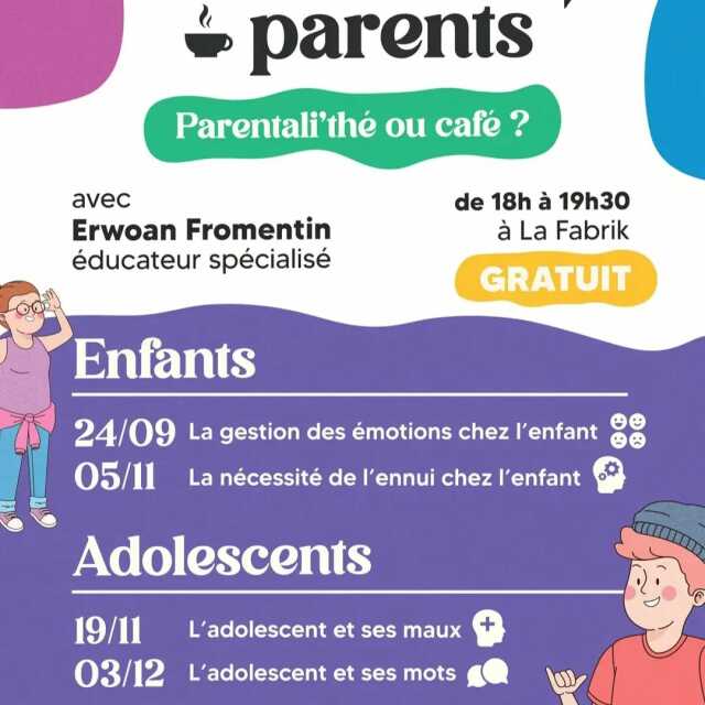 Conférence : Parentali'thé ou café : 