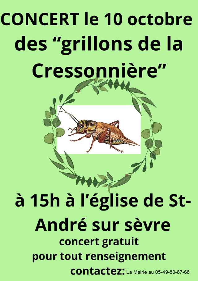 Concert - Les grillons de la Cressonnière