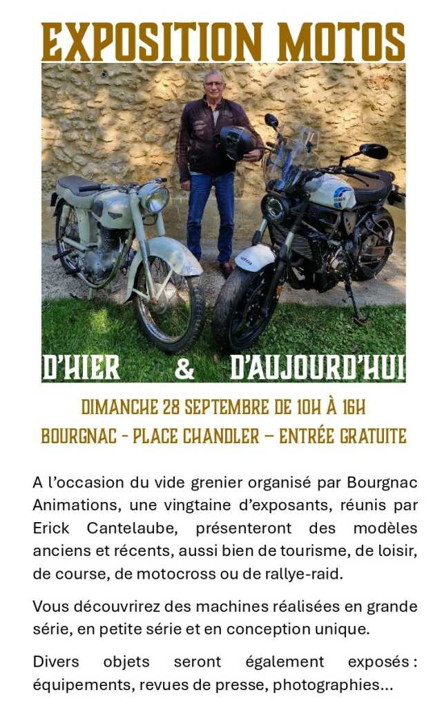 Exposition motos anciennes et récentes