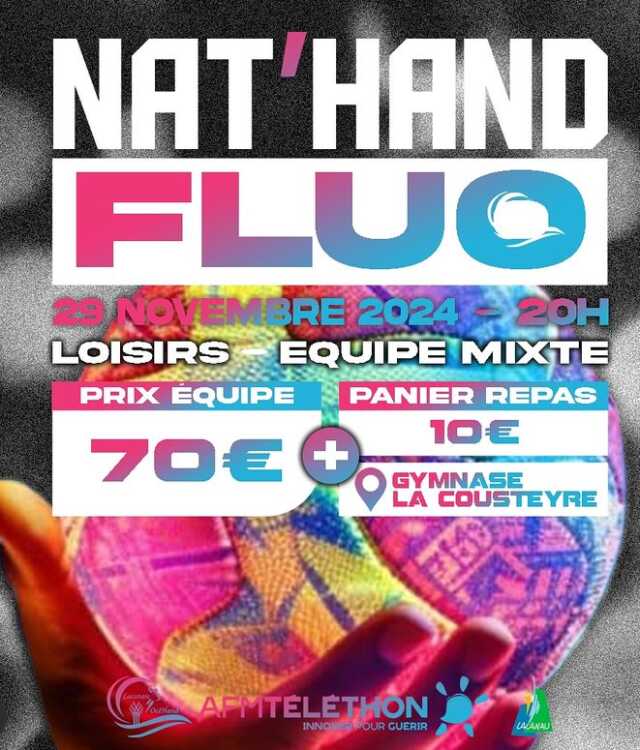 Téléthon : Nat’hand fluo