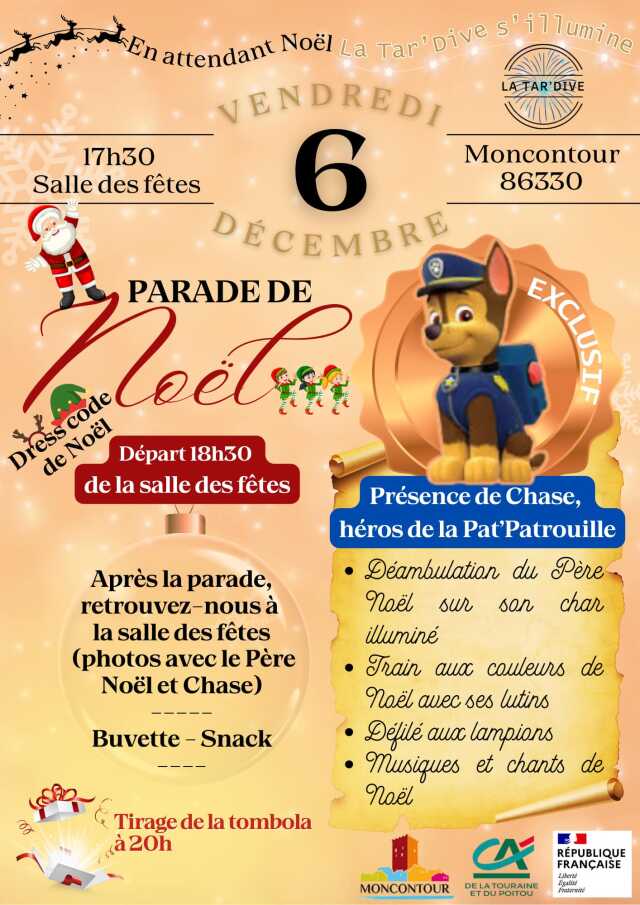 La Parade de Noël à Moncontour