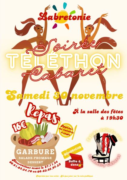 Téléthon : soirée cabaret