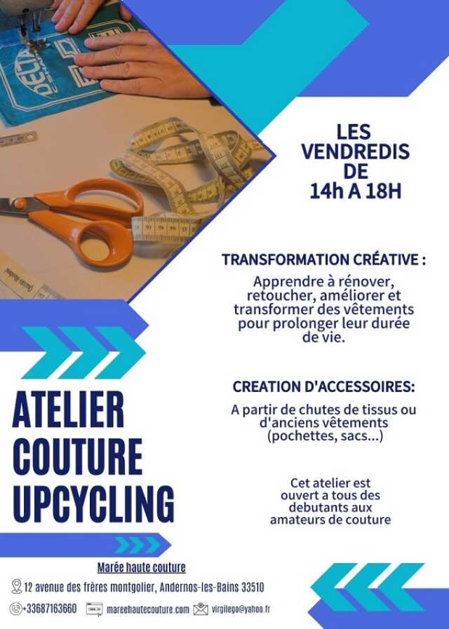 Atelier couture upcycling