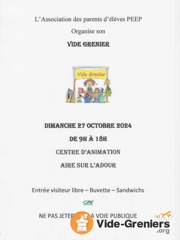 Vide-grenier de l'asso des parents d'élèves