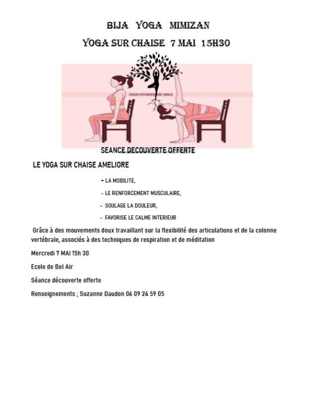 Yoga Sur Chaise