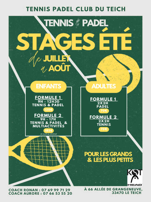 Stage d'été Tennis Padel