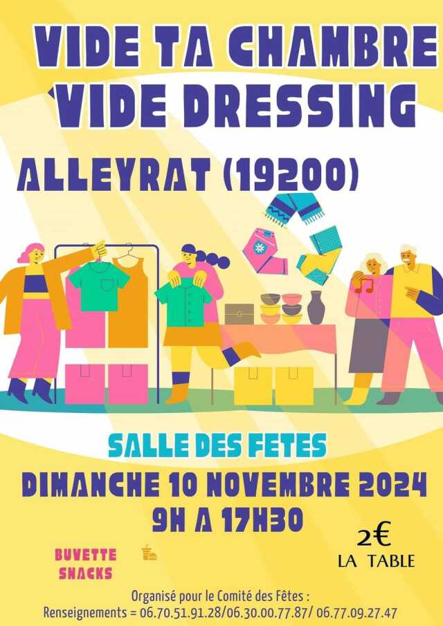 Vide ta chambre, vide dressing