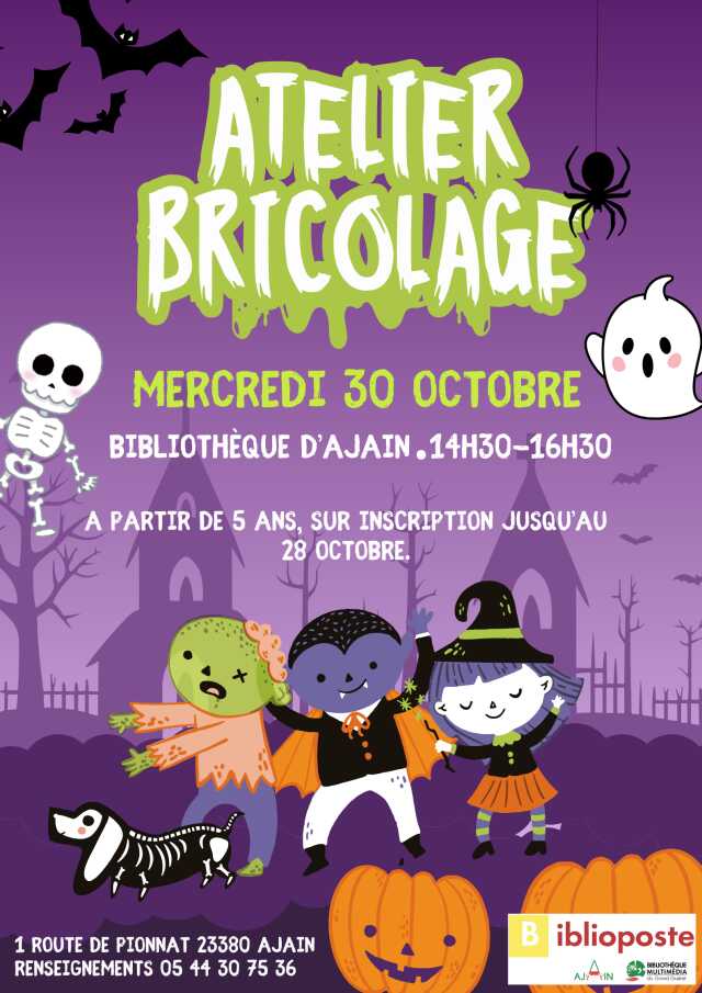 Atelier bricolage Halloween