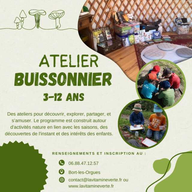 Atelier buissonnier 3-12 ans