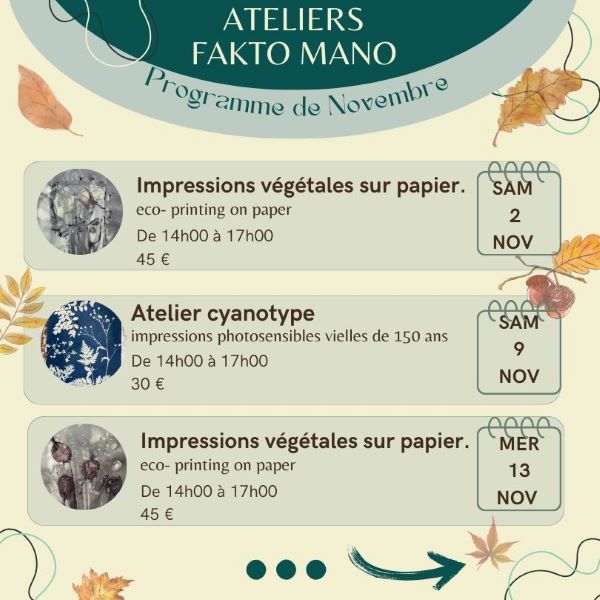 Ateliers Cyanotype - Fakto Mano