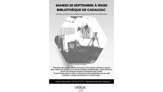 Journées Européennes du Patrimoine - Bibliothèque de Cadaujac