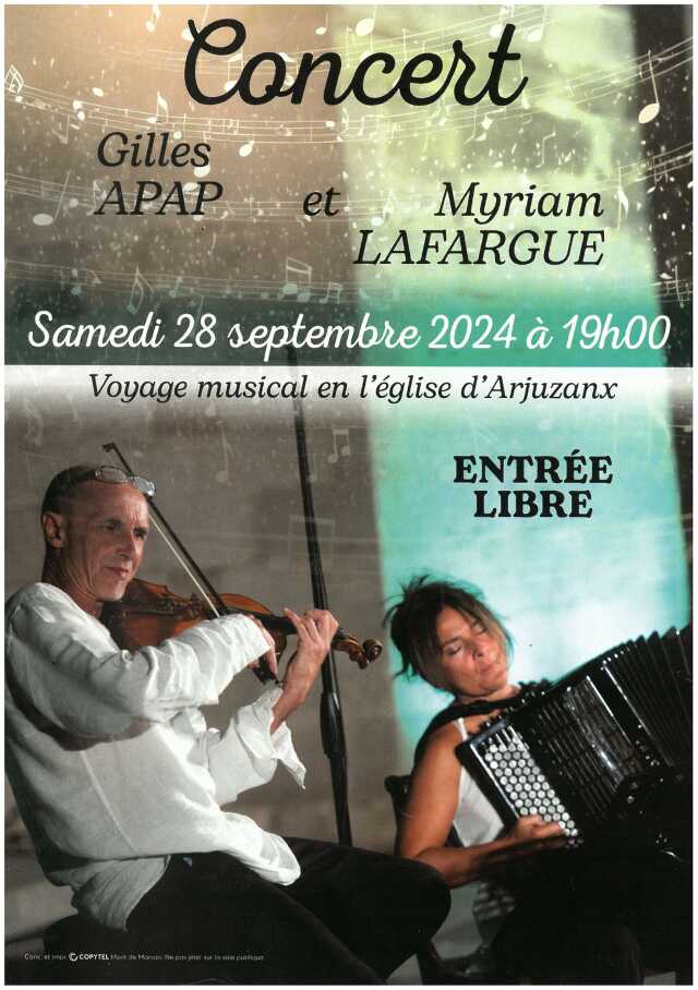 Concert - Voyage musical en l'église d'Arjuzanx