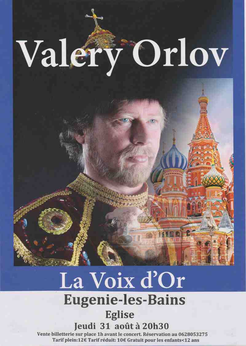 Concert de Valery Orlov à Eugénie les Bains