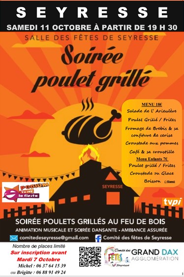 Soirée Poulets Grillés