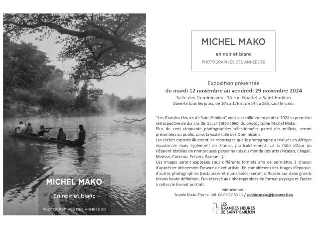 Exposition en noir et blanc de Michel Mako