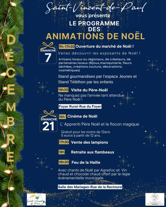 Animations de Noël