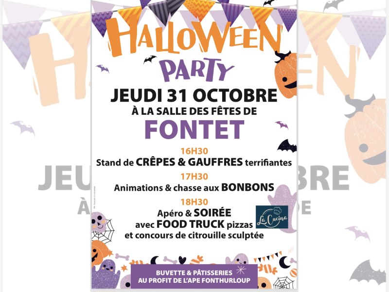 Halloween party à Fontet