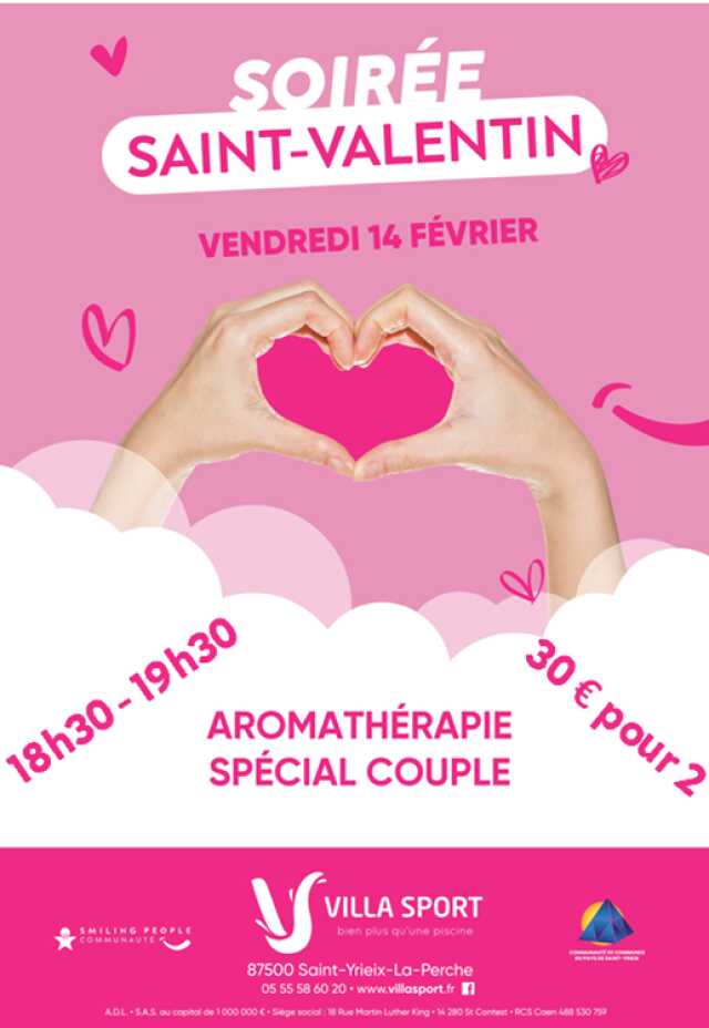 Soirée Saint Valentin à Villa Sport